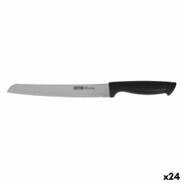 Quttin|Conjunto de Facas Quttin Nero Preto Prateado 3 Peças (12 Unidades)