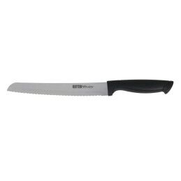 Quttin|Faca para Pão Quttin Black Preto Prateado 24 Unidades 20 cm