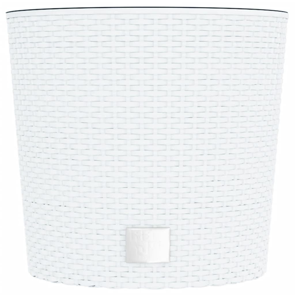 vidaXL Vaso com interior removível 15 / 15,3 L vime PP branco