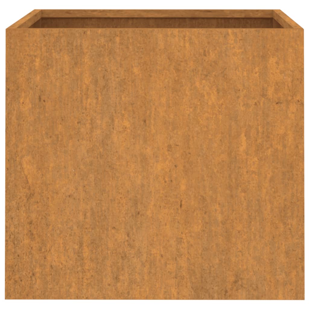 vidaXL Vaso/floreira 49x47x46 cm aço corten