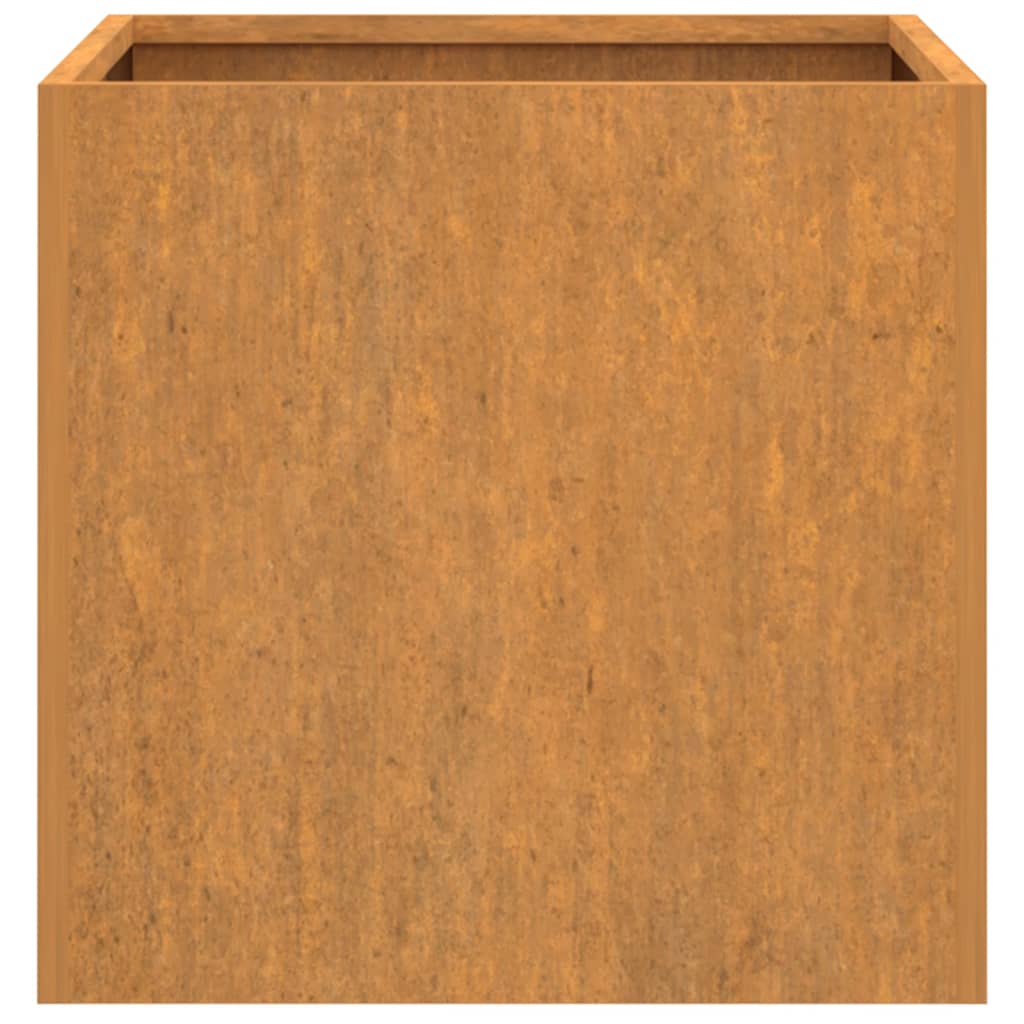 vidaXL Vaso/floreira 49x47x46 cm aço corten