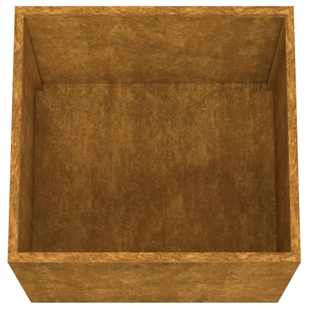 vidaXL Vaso/floreira 49x47x46 cm aço corten