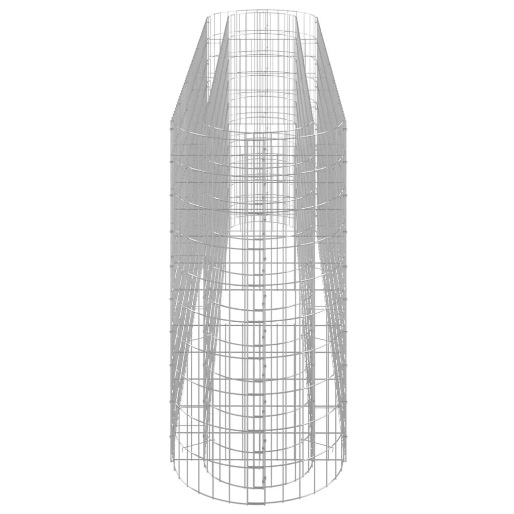 vidaXL Canteiro elevado/cesto gabião 260x50x100 cm ferro galvanizado