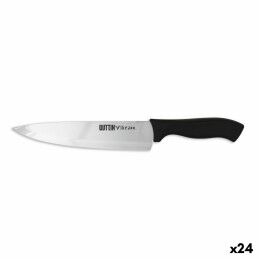 Quttin|Conjunto de Facas Quttin Nero Preto Prateado 3 Peças (12 Unidades)