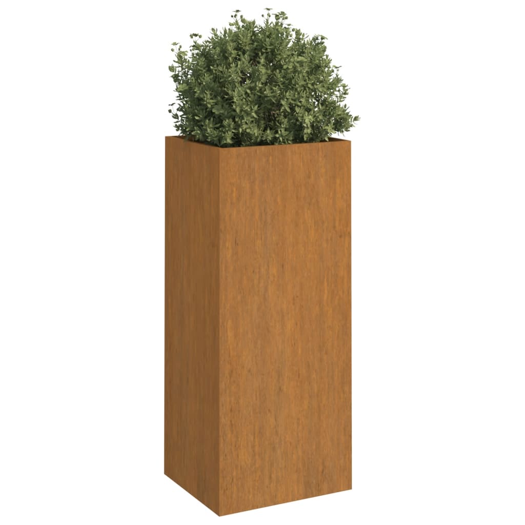 vidaXL Vaso/floreira 32x29x75 cm aço corten