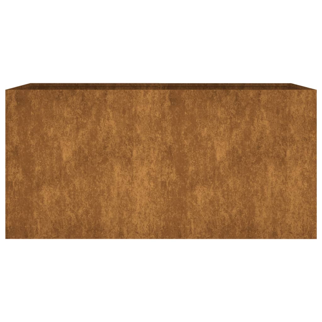 vidaXL Vaso/floreira 80x40x40 cm aço corten