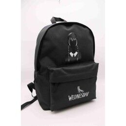 Wednesday|Mochila Escolar Wednesday Wednesday Addams Preto 43 x 31 x 13,5 cm