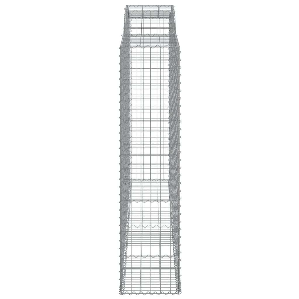 vidaXL Cestos gabião arqueados 6pcs 300x50x200/220cm ferro galvanizado