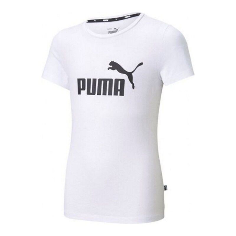 Puma|Camisola de Manga Curta Infantil Puma ESS Logo Tee Branco Puma|Camisola de Manga Curta Infantil Puma ESS Logo Tee Branco