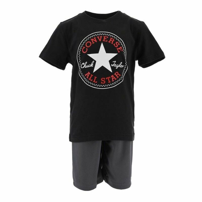 Converse|Conjunto Desportivo para Crianças Converse Chuck Taylor Patch Preto Converse|Conjunto Desportivo para Crianças Converse Chuck Taylor Patch Preto