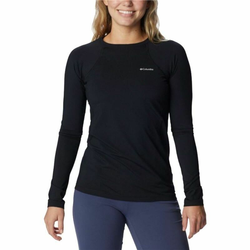 Columbia|Camisola de Manga Comprida Mulher Columbia Midweight Preto Columbia|Camisola de Manga Comprida Mulher Columbia Midweight Preto