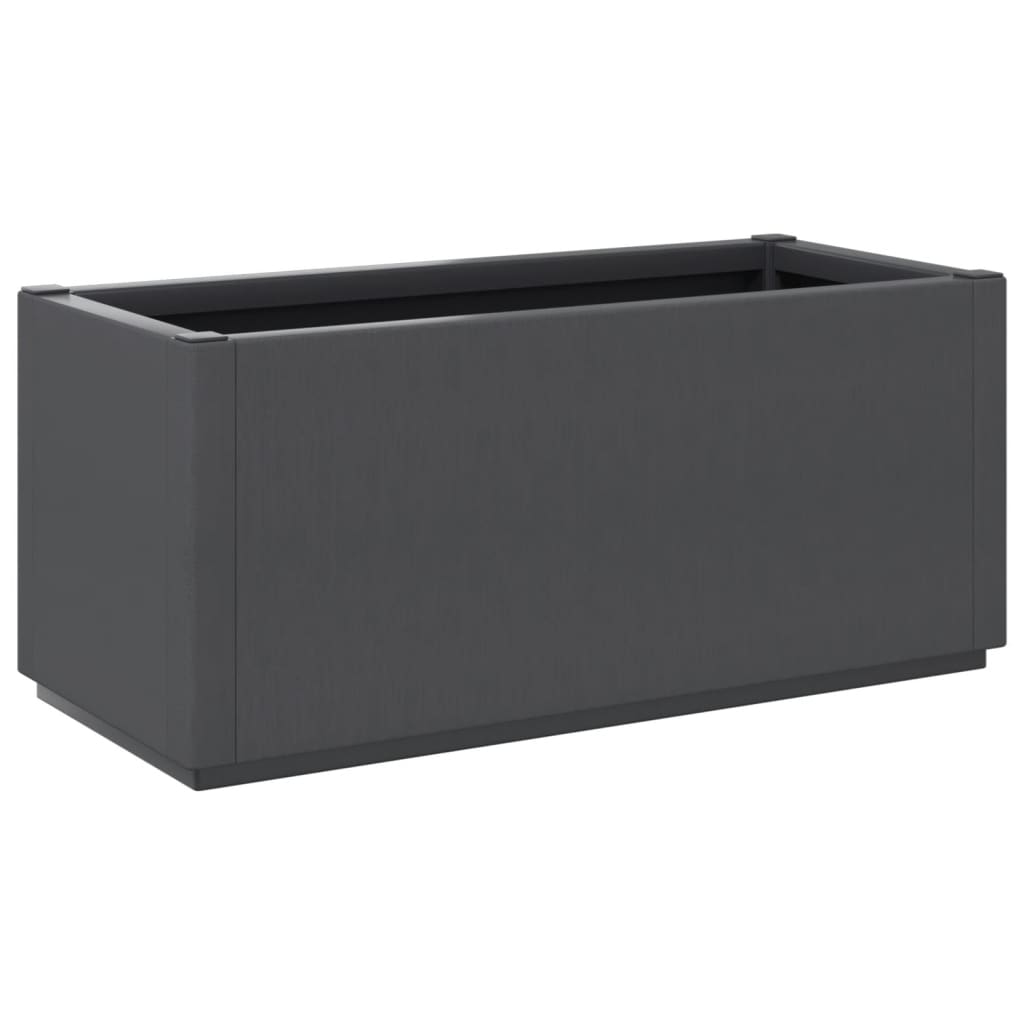 vidaXL Vaso/floreira 80x36x35 cm PP cinzento-escuro