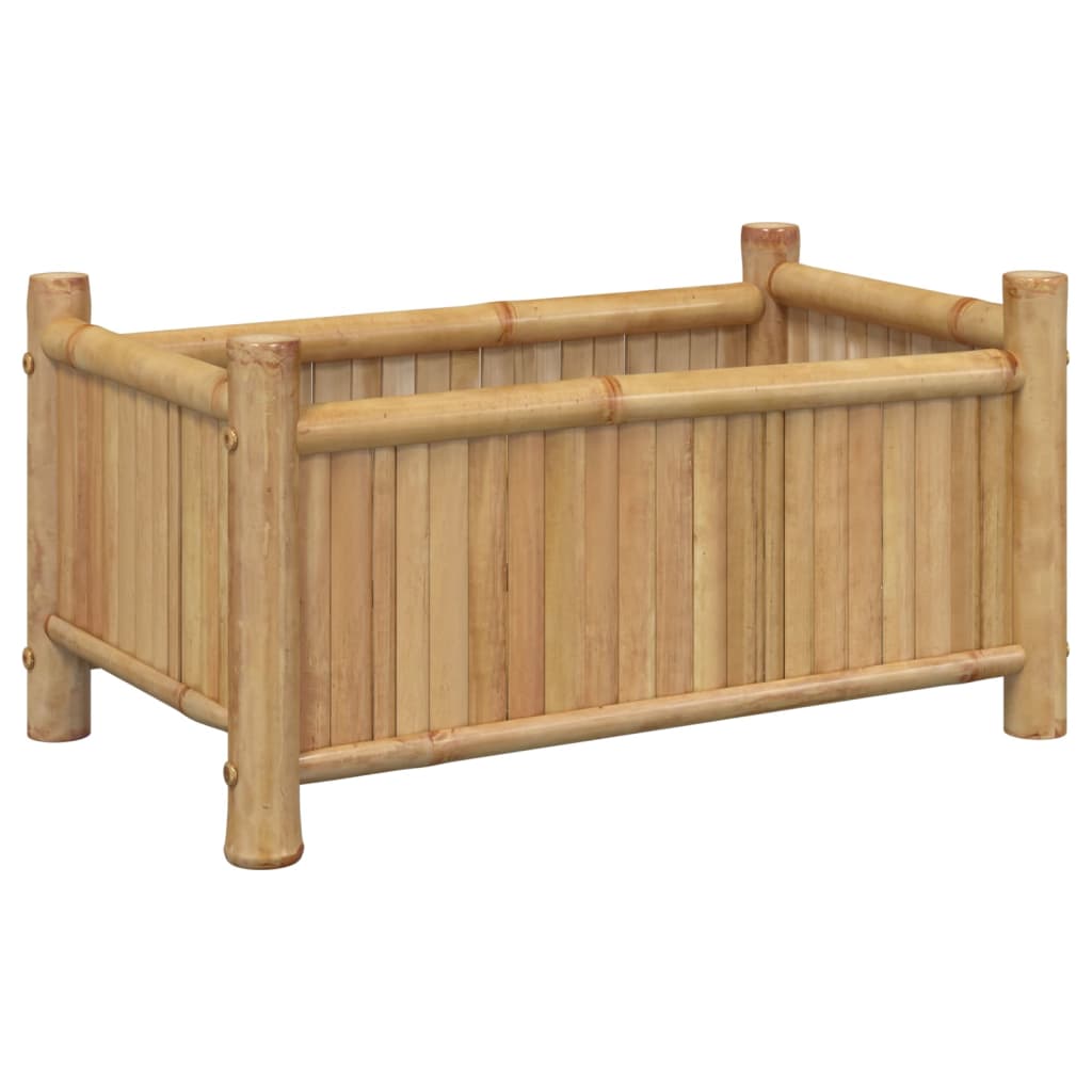 vidaXL Vaso/floreira de jardim 50x30x25 cm bambu