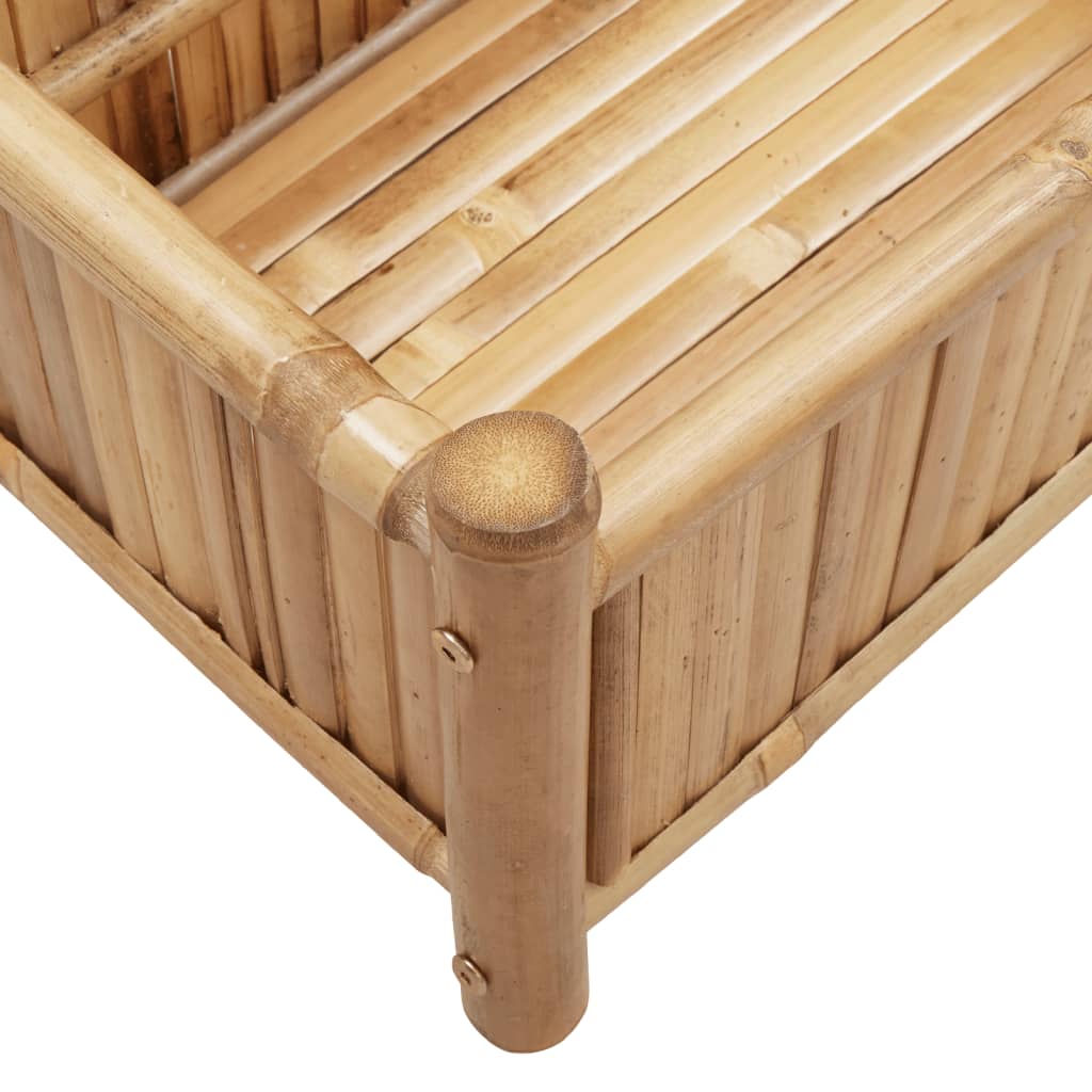 vidaXL Vaso/floreira de jardim 50x30x25 cm bambu