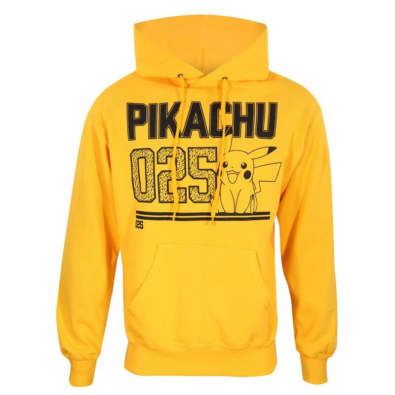 Pokémon|Polar com Capuz Unissexo Pokémon Picachu Line Art Amarelo Pokémon|Polar com Capuz Unissexo Pokémon Picachu Line Art Amarelo