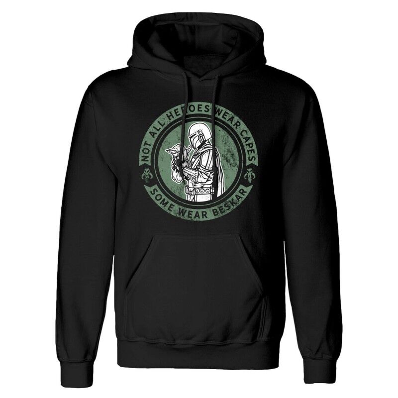 The Mandalorian|Polar com Capuz Homem The Mandalorian Wear Beskar Preto