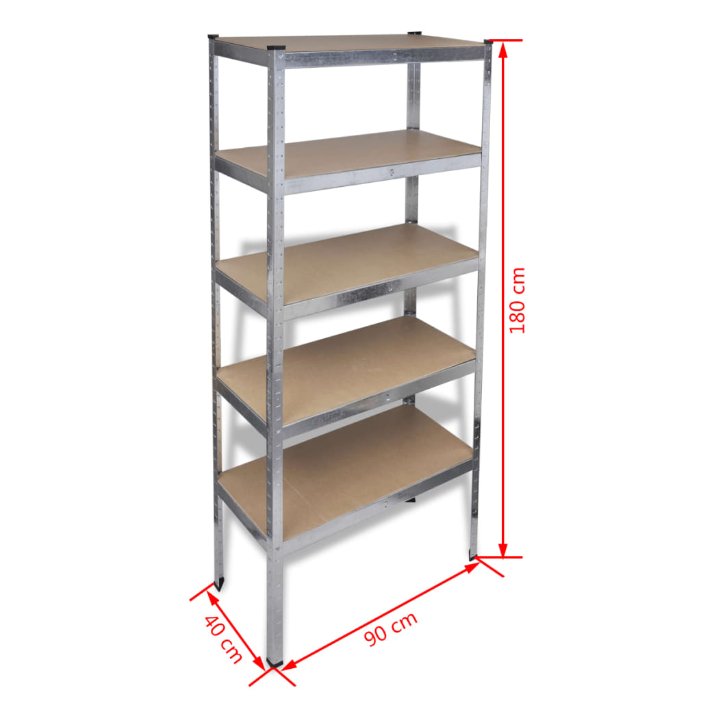 Estante de armazenamento para garagem, 10 peças