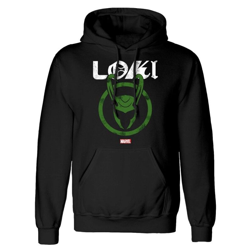 Marvel|Polar com Capuz Unissexo Marvel Distressed Logo Preto Marvel|Polar com Capuz Unissexo Marvel Distressed Logo Preto