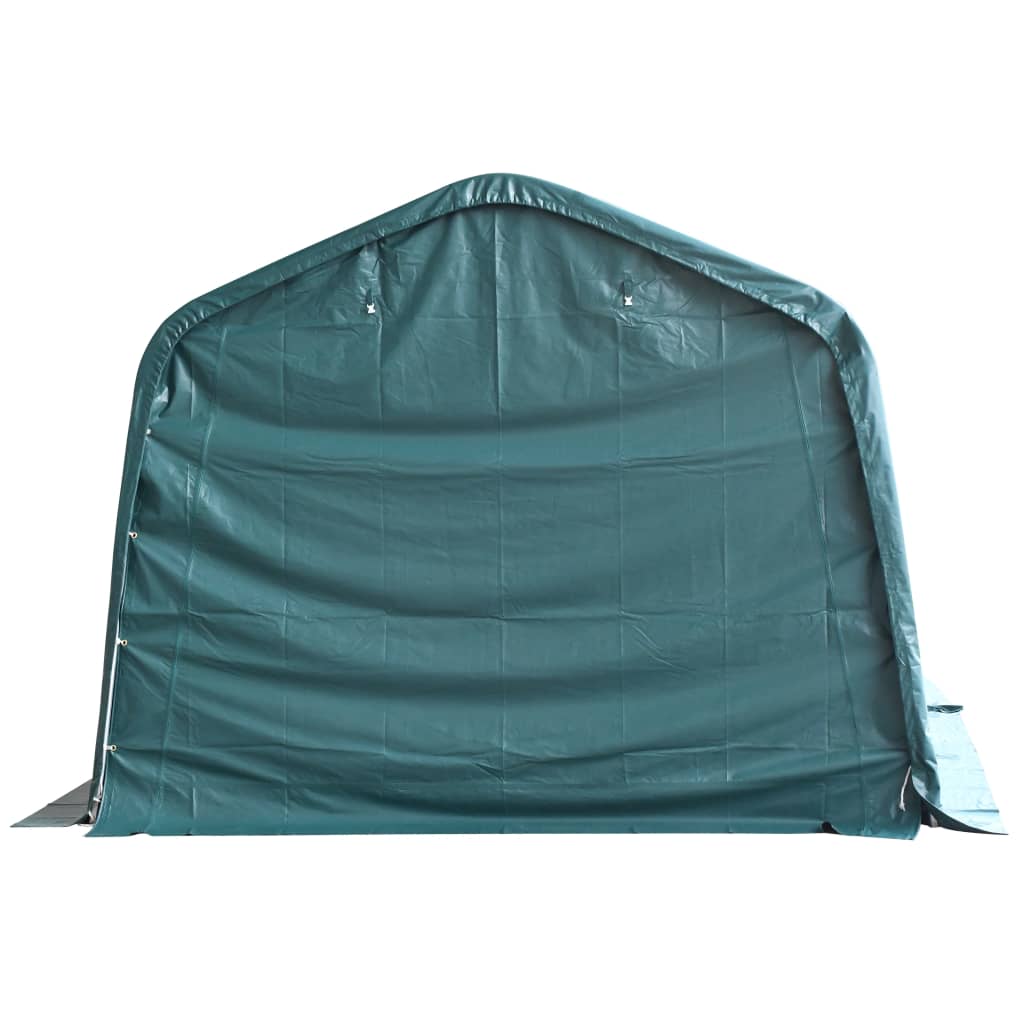 vidaXL Tenda para gado removível PVC 550 g/m² 3,3x6,4 m verde-escuro