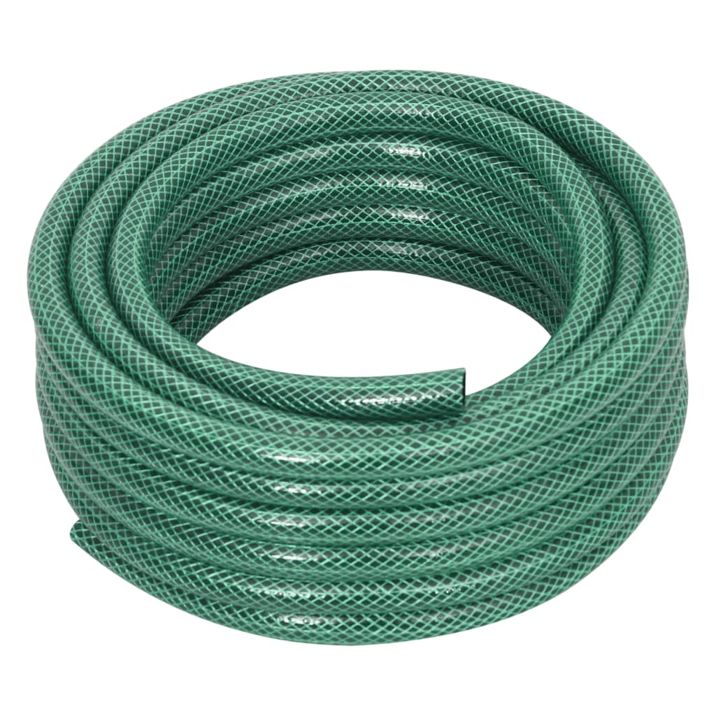 VidaXL Mangueira de jardim com conjunto de encaixe 0,5" 50 m PVC verde