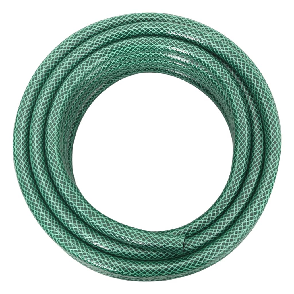 VidaXL Mangueira de jardim com conjunto de encaixe 0,5" 50 m PVC verde