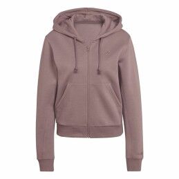 Adidas|Polar com Capuz e Fecho Mulher Adidas ALL SZN Fleece Café
