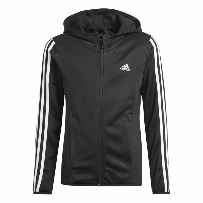 Adidas|Camisola com Capuz Menina Adidas Designed to Move Preto Adidas|Camisola com Capuz Menina Adidas Designed to Move Preto