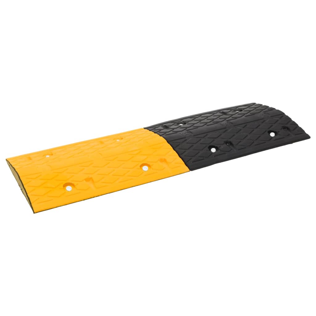 vidaXL Lombas 4 pcs 97x32,5x4cm borracha amarelo/preto