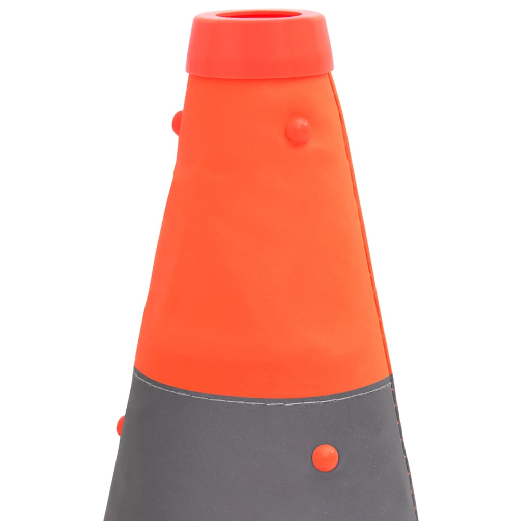 vidaXL Cones de sinalização pop-up 10 pcs 42 cm