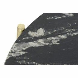 DKD Home Decor|Mesa de apoio DKD Home Decor Preto Dourado Mármore Ferro (81 x 81 x 44 cm)