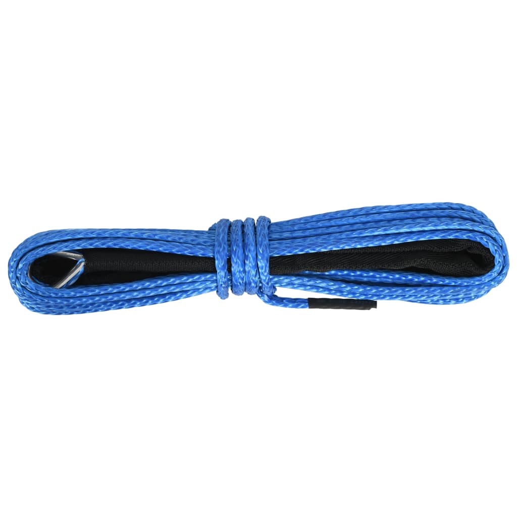 vidaXL Corda de guincho azul 5 mm x 9 m