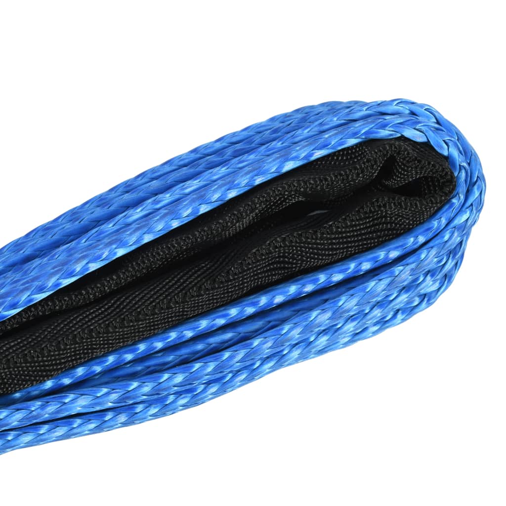 vidaXL Corda de guincho azul 5 mm x 9 m