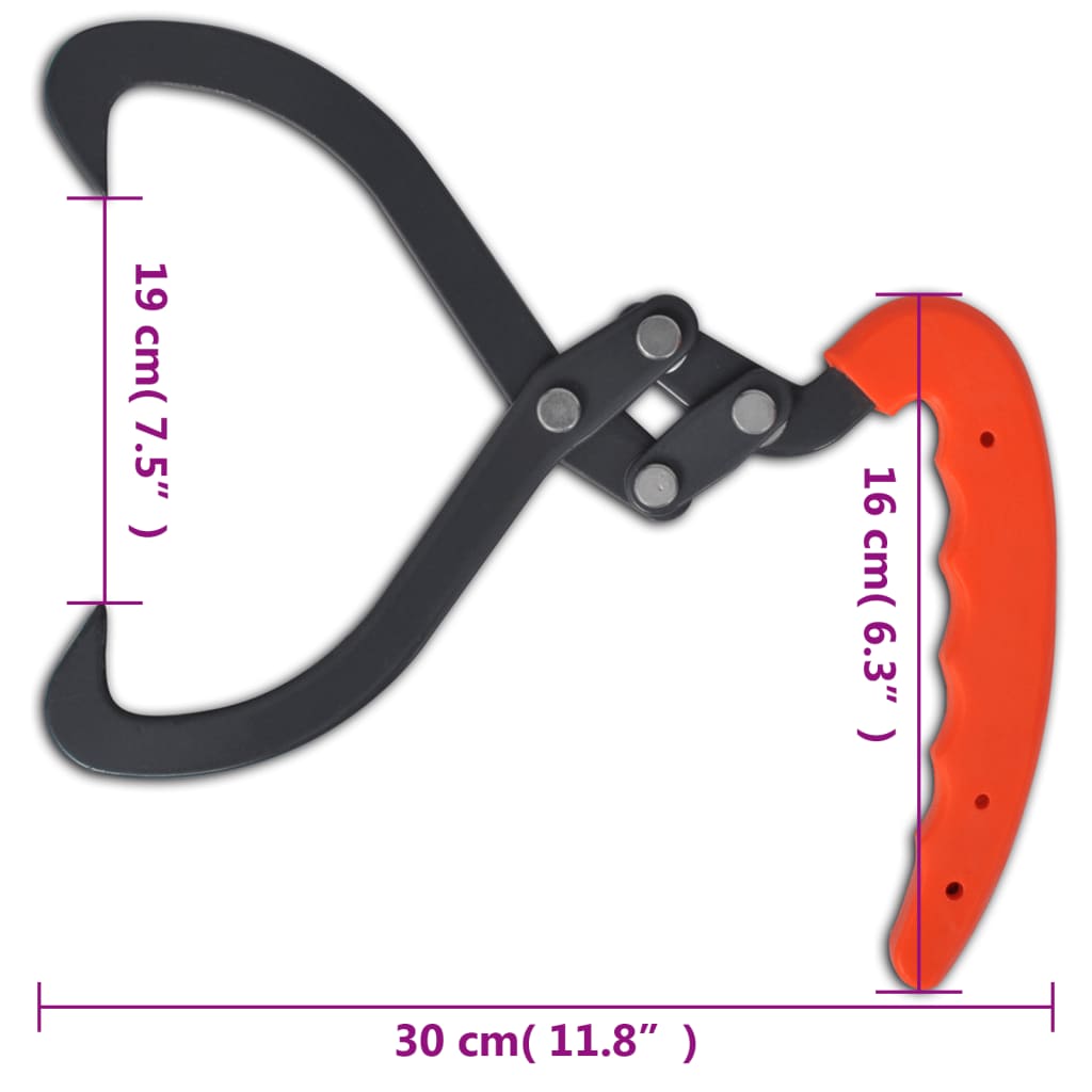 Pinça para troncos com Cabo em PVC 4 pcs