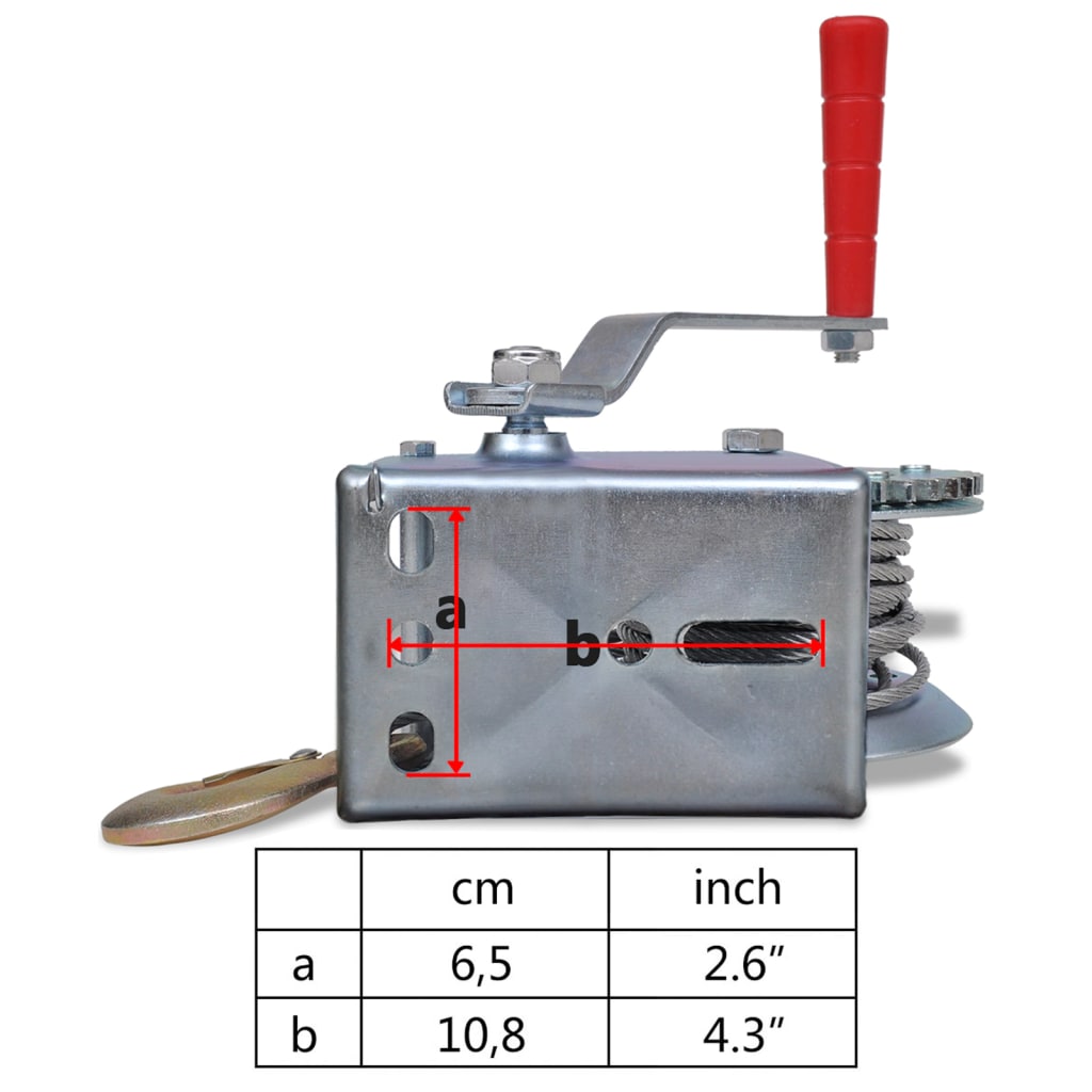 vidaXL Guincho manual 540 kg