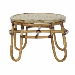 DKD Home Decor|Mesa de apoio DKD Home Decor 110 x 70 x 46 cm Preto Metal Castanho Multicolor Madeira de mangueira