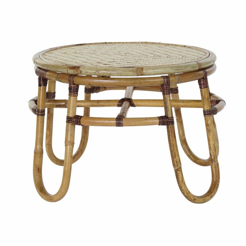 DKD Home Decor|Mesa de apoio DKD Home Decor Bambu Rotim (60 x 60 x 42 cm) DKD Home Decor|Mesa de apoio DKD Home Decor Bambu Rotim (60 x 60 x 42 cm)
