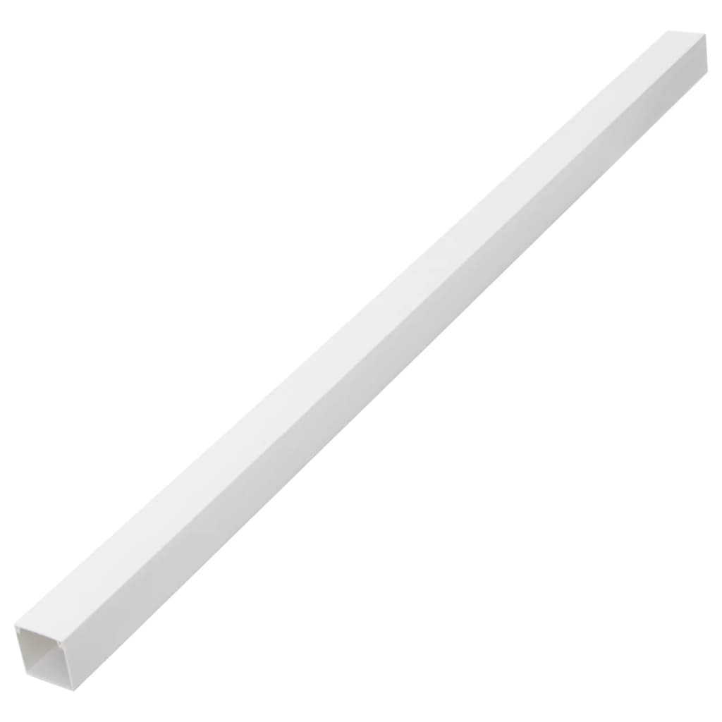 vidaXL Calhas para cabos 60x40 mm 10 m PVC