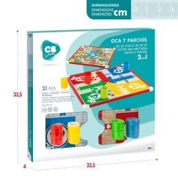 CB Games|Tabuleiro de Jogo dos Cavalinhos e da Glória CB Games 32 x 32 x 1 cm (25 Peças) (6 Unidades)