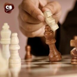 CB Games|Tabuleiro de Xadrez e Damas CB Games Madeira Backgammon (6 Unidades)