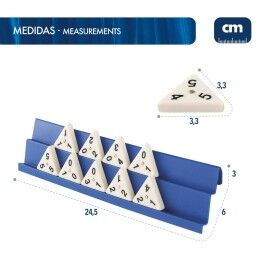 CB Games|Jogo de Mesa CB Games Rummi 24,5 x 3 x 6 cm (60 Peças) (6 Unidades)