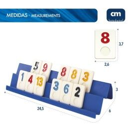 CB Games|Jogo de Mesa CB Games Rummi 24,5 x 3 x 6 cm (112 Peças) (6 Unidades)