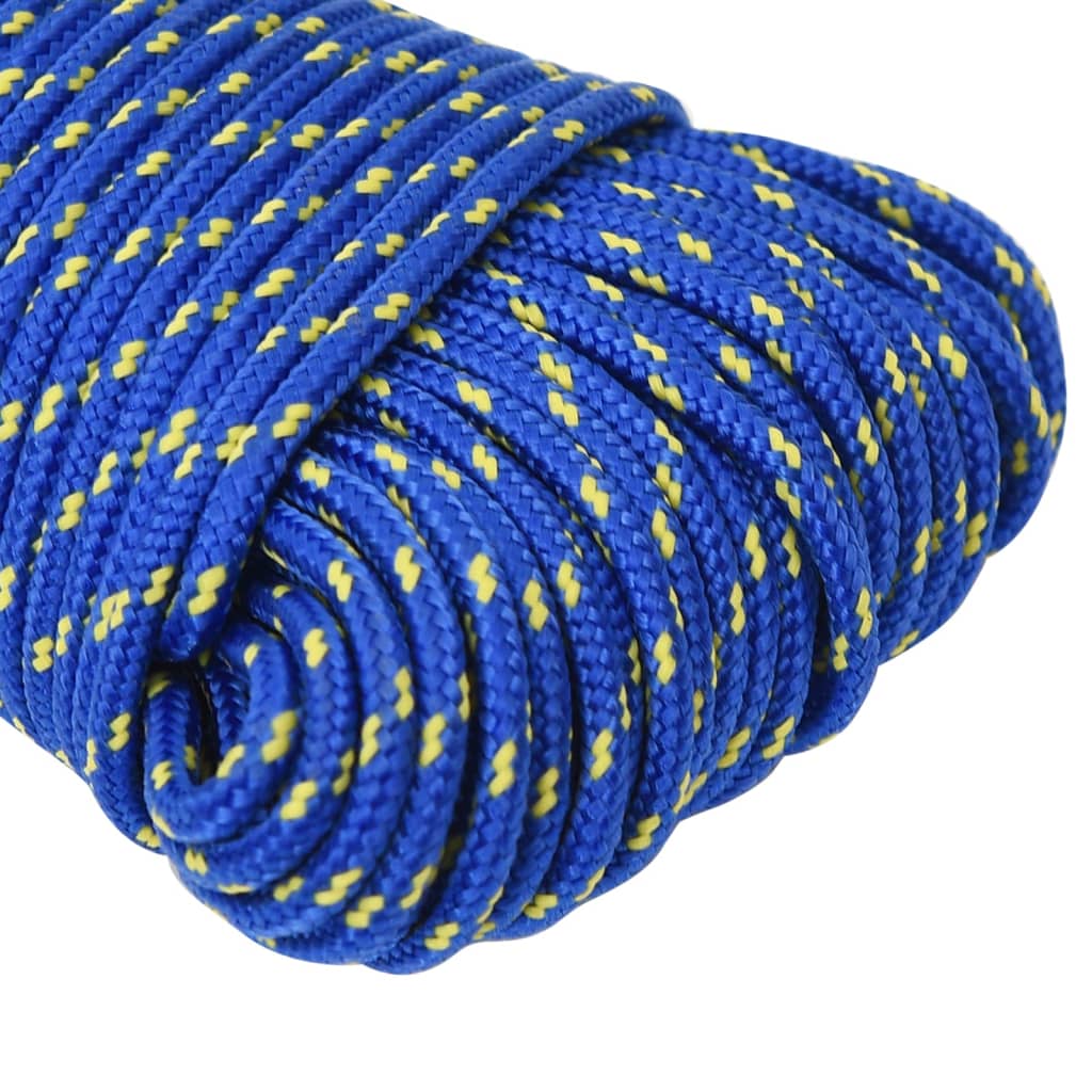 vidaXL Corda de barco 3 mm 250 m polipropileno azul