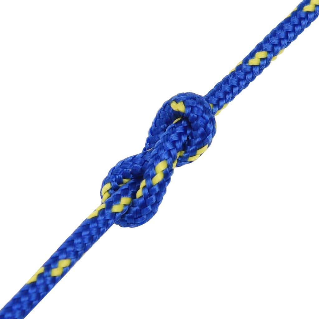 vidaXL Corda de barco 3 mm 250 m polipropileno azul