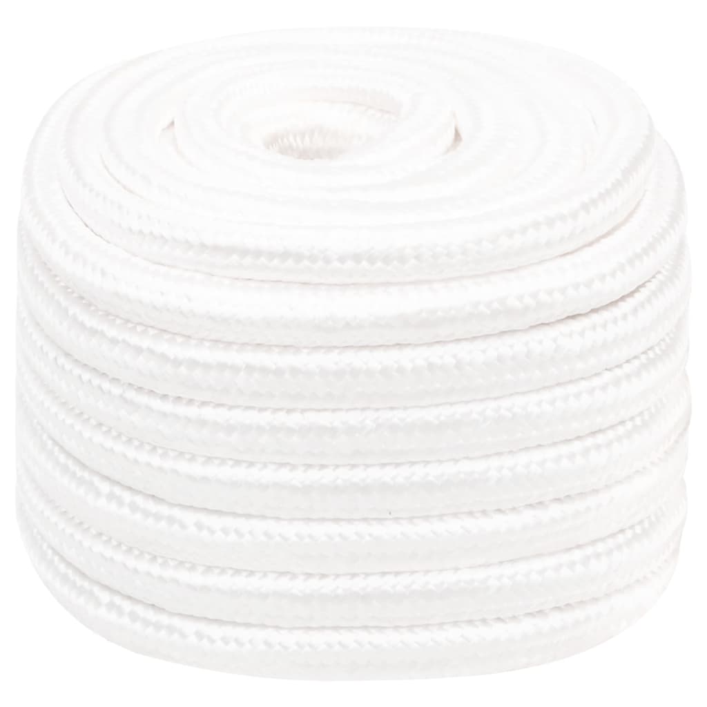 vidaXL Corda de barco 20 mm 100 m polipropileno branco completo