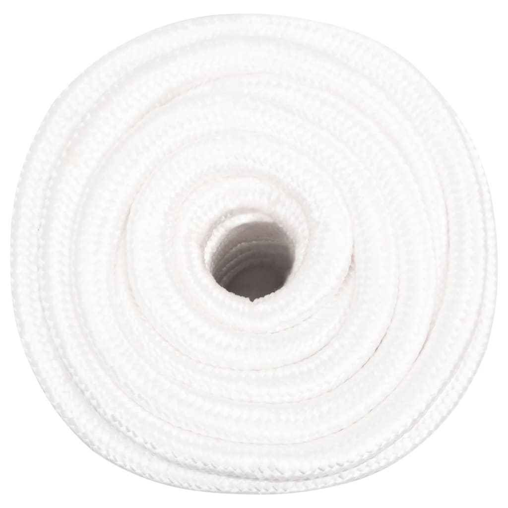 vidaXL Corda de barco 20 mm 100 m polipropileno branco completo