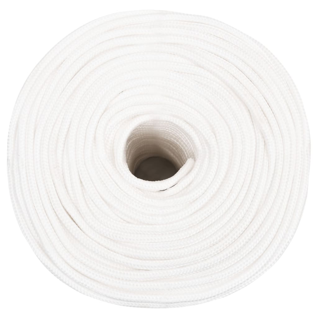 vidaXL Corda de barco 10 mm 250 m polipropileno branco completo