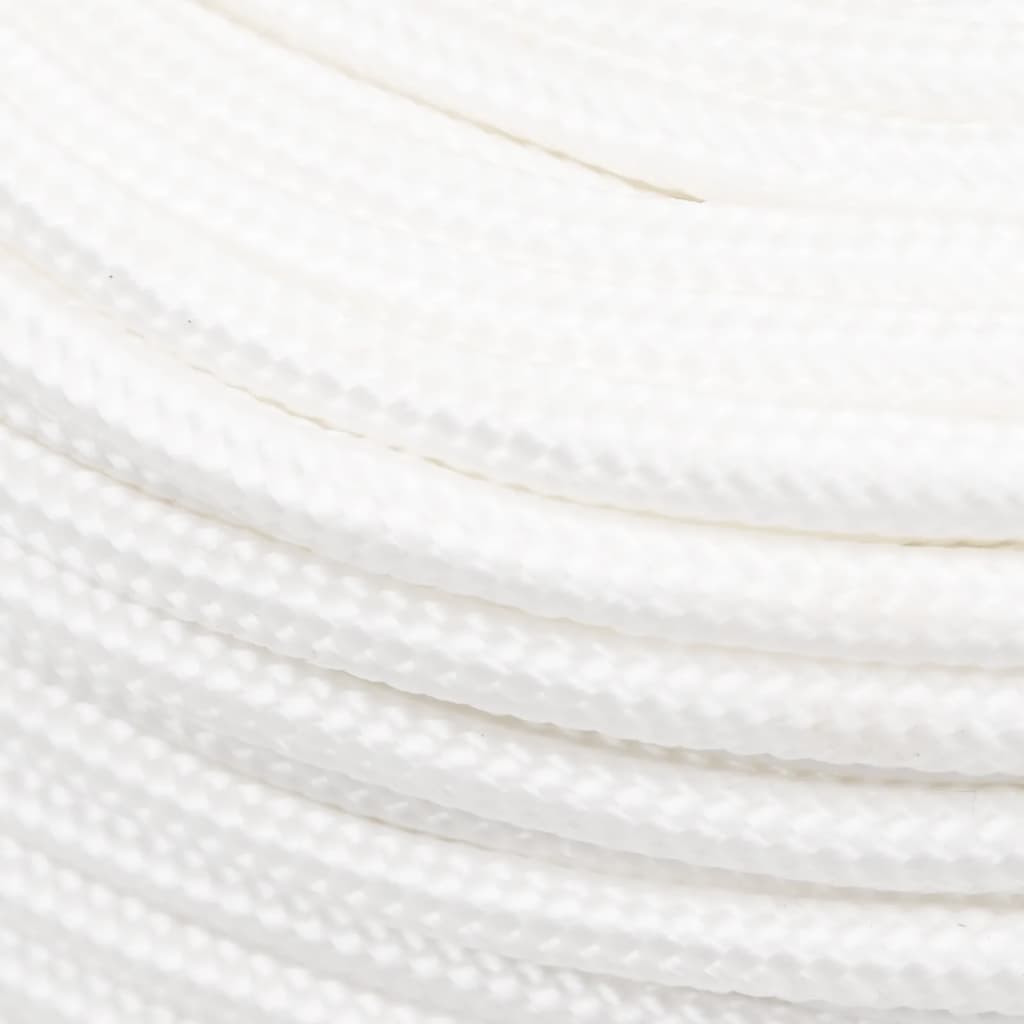 vidaXL Corda de barco 10 mm 250 m polipropileno branco completo