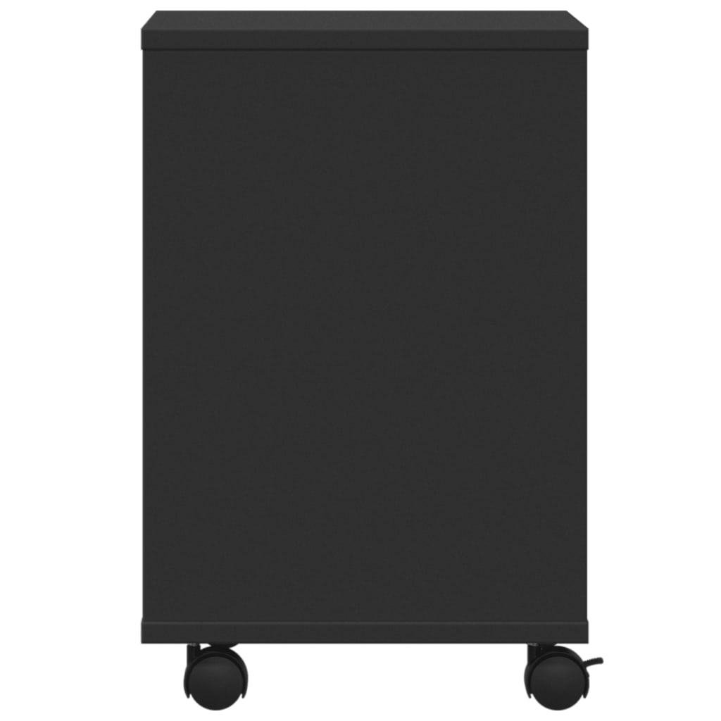 vidaXL Suporte para impressora com rodas 41x32x48 cm preto