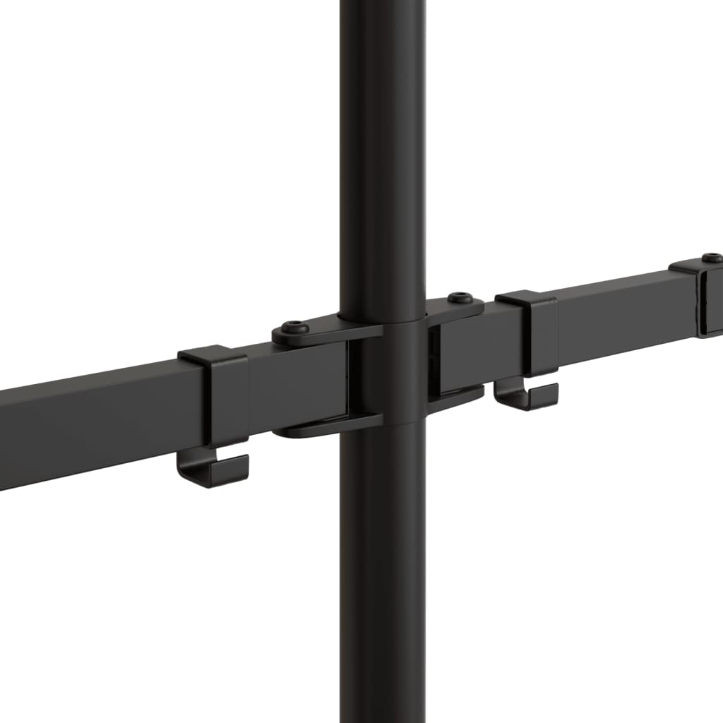 vidaXL Suporte para monitor VESA 75/100 mm aço preto