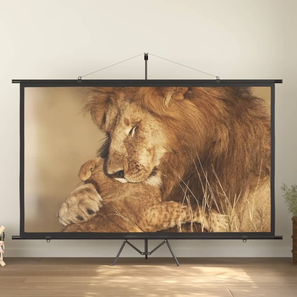 vidaXL Tela de projeção com tripé 120" 16:9